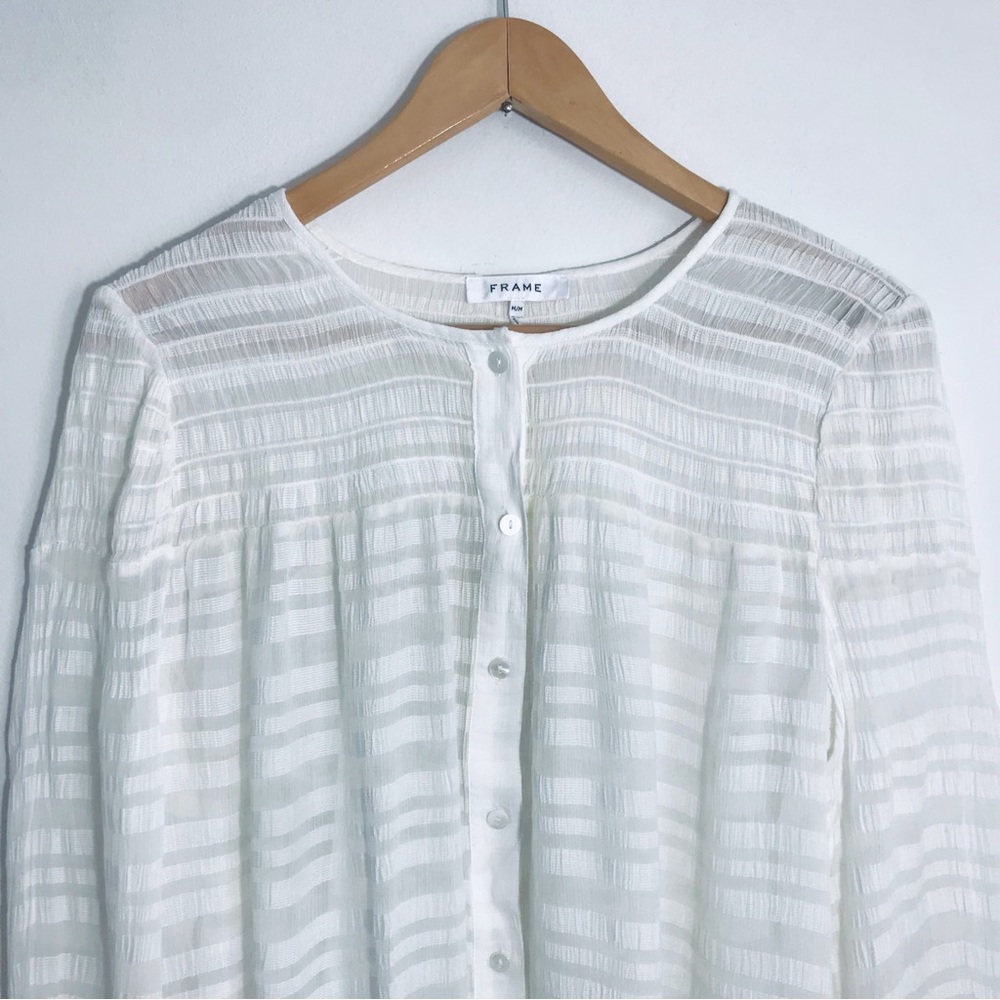 Frame Denim White Blouse